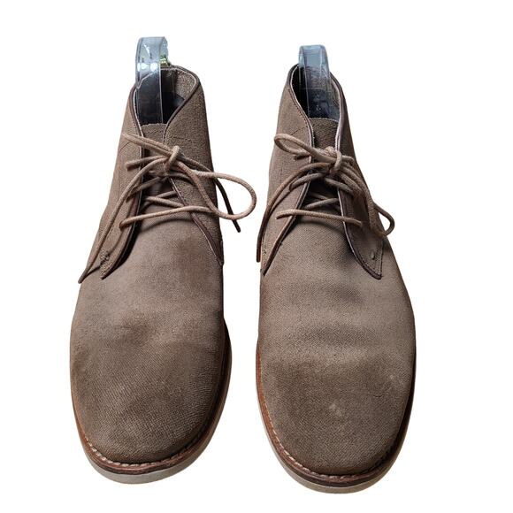 John Varvatos USA Light Brown Suede Lace Up Ankle Chukka Boot Mens Size 10 - Picture 3 of 11